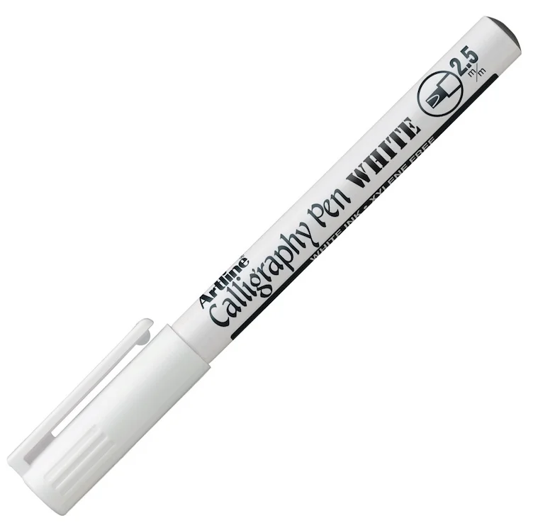 ARTLINE KALİGRAFİ KALEMİ CALLIGRAPHY PEN METALİK 993XF 2.5 BEYAZ A-EK-993XF WHIT