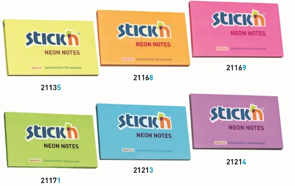 GIPTA YAPIŞKANLI NOT KAĞIDI 76x127 NEON SARI 100 YP. 2113500