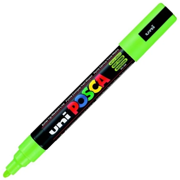 UNİ POSTER MARKÖRÜ POSCA PC-5M 1.8-2.5 ELMA YEŞİLİ