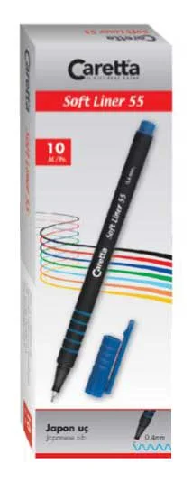 CARETTA KEÇELİ KALEM 55 SOFT LINER 10 LU KOYU YEŞİL C-55-05-T