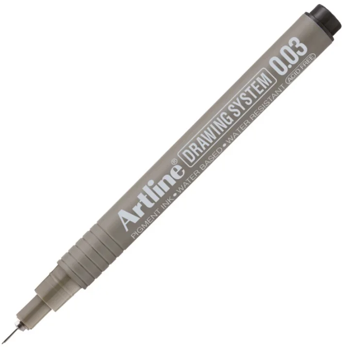 ARTLINE ÇİZİM KALEMİ DRAWING SYSTEM 2303 0.03 SİYAH (Best)