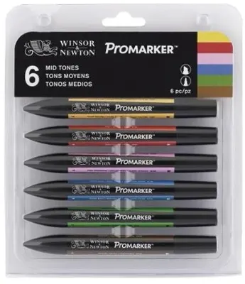 W&N PROMARKER KALEM SET 6 RENK NEUTRAL TONES (NÖTÜR TONLAR) WN-0290154