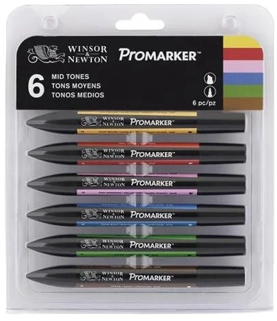 W&N PROMARKER KALEM SET 6 RENK NEUTRAL TONES (NÖTÜR TONLAR) WN-0290154