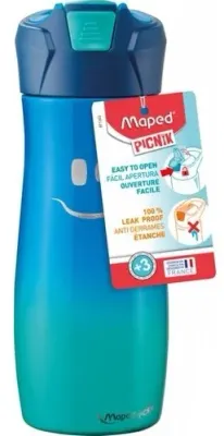 MAPED MATARA PICNIK 580 ML ÇELİK GÜLEN YÜZ MAVİ 871303