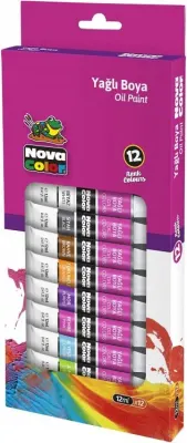 NOVA COLOR YAGLİ BOYA TÜP 12 ML 12 Lİ NC-796 (Best)