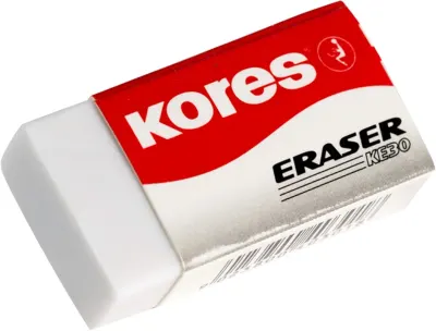 KORES SİLGİ KE30 40X21X10MM BEYAZ 40301