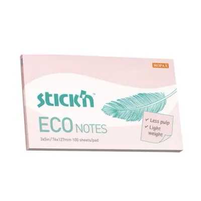 GIPTA YAPIŞKANLI NOT KAĞIDI 76x127 ECO NOTES PATEL MAVİ 100 YP. 2175100