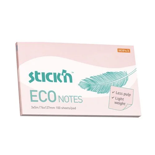 GIPTA YAPIŞKANLI NOT KAĞIDI 76x127 ECO NOTES PATEL MAVİ 100 YP. 2175100