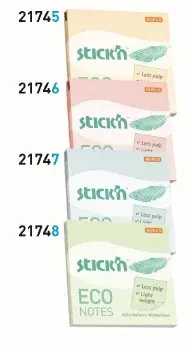 GIPTA YAPIŞKANLI NOT KAĞIDI 76x76 ECO NOTES PASTEL YEŞİL 100 YP. 2174800