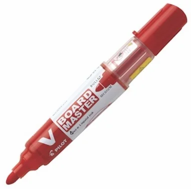 PILOT BEYAZ TAHTA KALEMİ V-BOARD MASTER KIRMIZI WBMA-VBM-M-R-BG