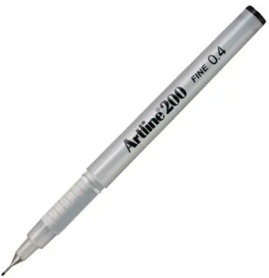 ARTLINE KEÇE UÇLU YAZI KALEMİ FINE 200CC 0.4 SİYAH A-EK-200CC BLAC