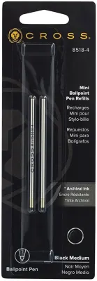 CROSS ROLLER KALEM REFİLİ TECH3 MEDIUM SİYAH 2 Lİ 8518-4