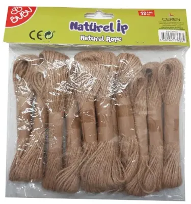 BU-BU NATÜREL JÜT İP 12'Lİ BUBU-KI0005