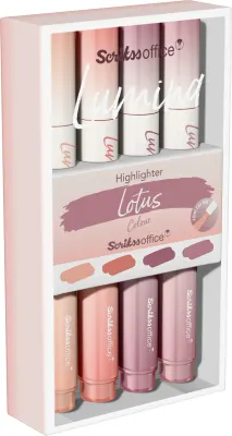 SCRIKSS OFFICE FOSFORLU KALEM LUMINA LOTUS 4 LÜ SET