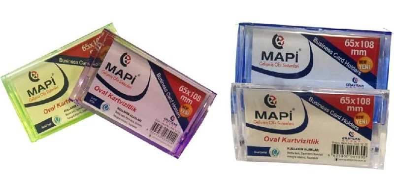 MAPİ KARTVİZİTLİK 65X108 OVAL Ş.YEŞİL 530 12 05 (Best)