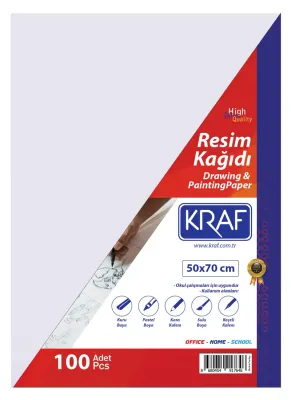 KRAF RESİM KAĞIDI 50x70cm 100 LÜ