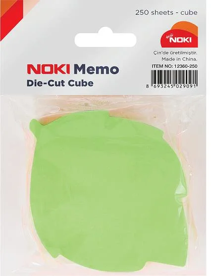 NOKİ MEMO YAPIŞKANLI NOT KAĞIDI 75x75 80 YP 12360-80 5 RENK YAPRAK