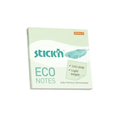 GIPTA YAPIŞKANLI NOT KAĞIDI 76x76 ECO NOTES PASTEL SARI 100 YP. 2174500