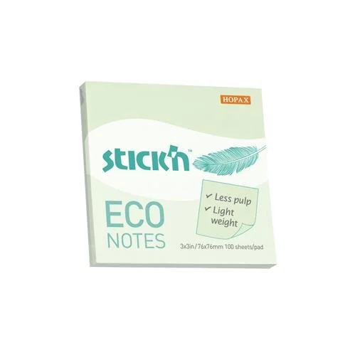GIPTA YAPIŞKANLI NOT KAĞIDI 76x76 ECO NOTES PASTEL SARI 100 YP. 2174500