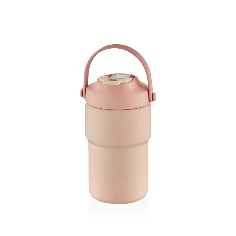 SHOTAY MUG MATARA ÇELİK TERMOS 450 ML ASKILI PASTEL RENK (4 ASS.) SHT-ST-8099