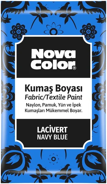 NOVA COLOR KUMAŞ BOYASI TOZ 12 GR LACİ NC-909