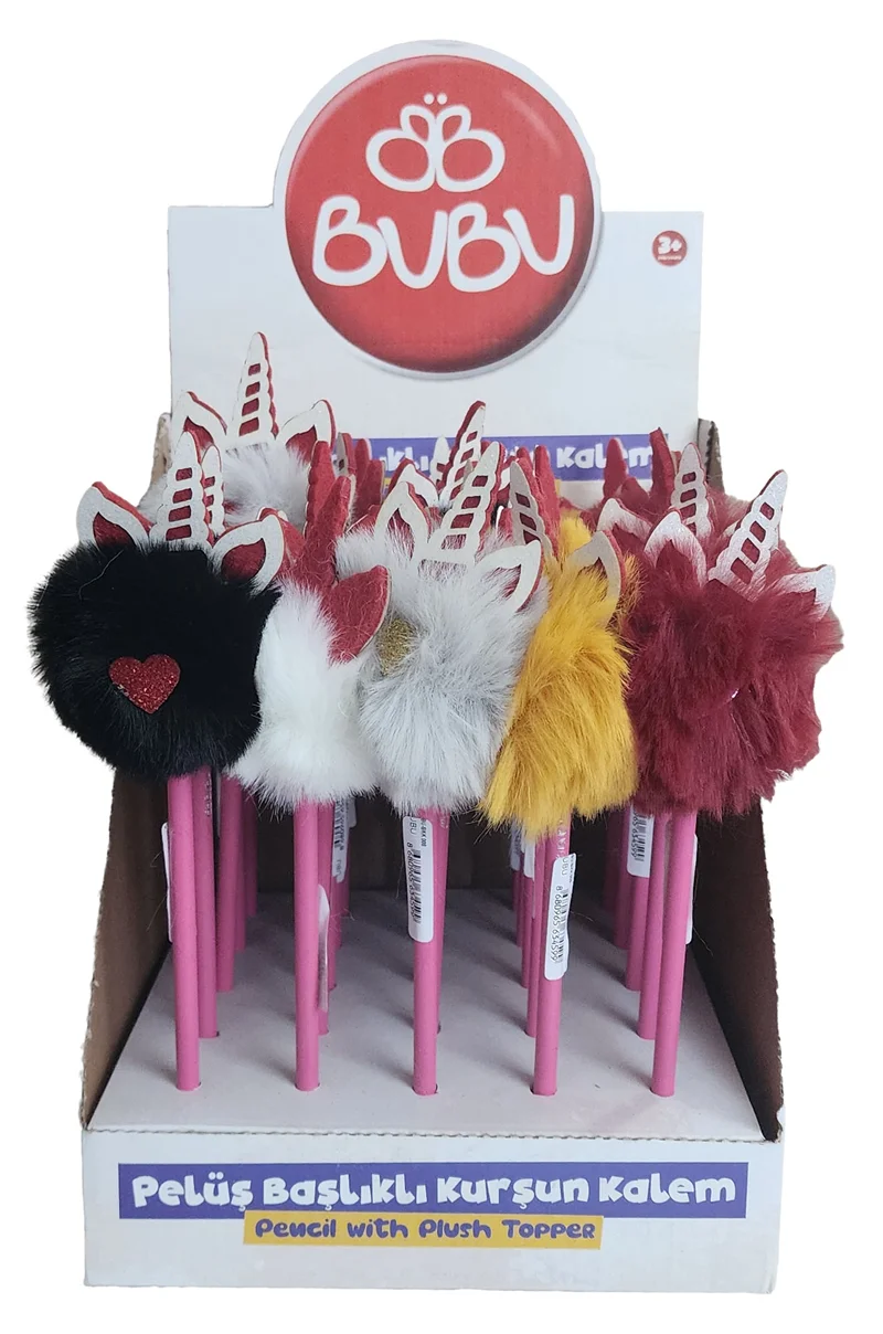 BU-BU PELÜŞ UNICORN BAŞLIKLI KURŞUN KALEM 25'Lİ BUBU-BKK006