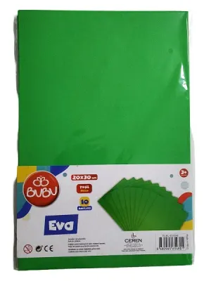 BU-BU A4 EVA 10'LU YEŞİL BUBU-EV0046