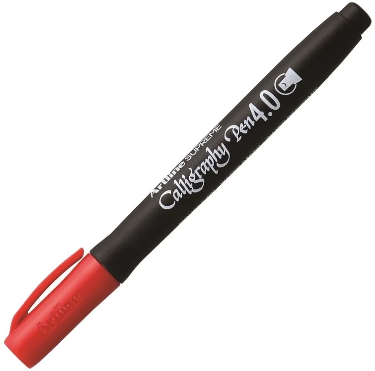 ARTLINE KALİGRAFİ KALEMİ SUPREME CALLIGRAPHY PEN 244 4.0 KIRMIZI A-EPF-244 RED (Best)