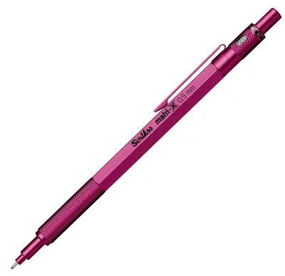 SCRIKSS OFFICE VERSATİL KALEM MATRI-X 0.5 ŞEFFAF AMBALAJ METALİK PEMBE