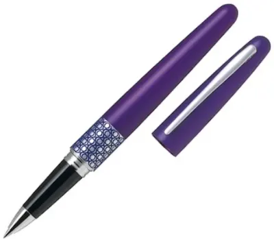 PILOT ROLLER KALEM MR-3 MEDIUM RETRO POP METALİK VIOLET &amp; ELLIPS RING BL-VBMR3-7-EP-B-E