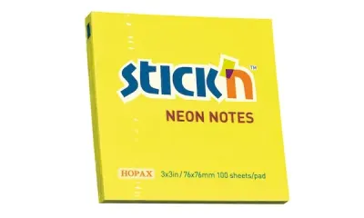GIPTA YAPIŞKANLI NOT KAĞIDI 76x76 NEON 5 RENK KÜP 400 YP. 2101200