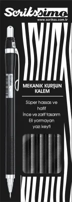 SCRIKSS OFFICE VERSATİL KALEM SIMO COLOR 0.5 SİYAH 12 Lİ KUTU