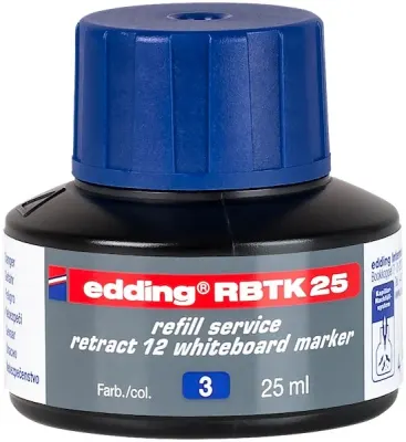 EDDING BEYAZ TAHTA MÜREKKEBİ 25 ML RETRACT RBTK-25 KIRMIZI