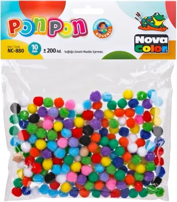 NOVA COLOR PONPON 10 MM 200 LÜ NC-880