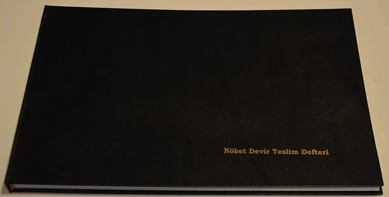 DİLMAN NÖBET DEVİR TESLİM DEFTERİ CİLTLİ 22.5x32 96 YP YATAY 5360 (Best)
