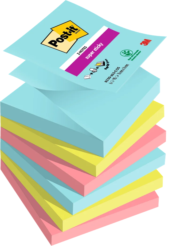 POST-IT YAPIŞKANLI NOT KAĞIDI SS COSMIC 76x76 Z NOT 90 YP 6 LI PAKET R3306SSC 550600510700