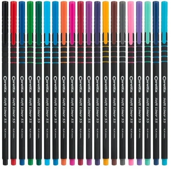 CARETTA KEÇELİ KALEM 55 SOFT LINER 10 LU PEMBE C-55-09-T