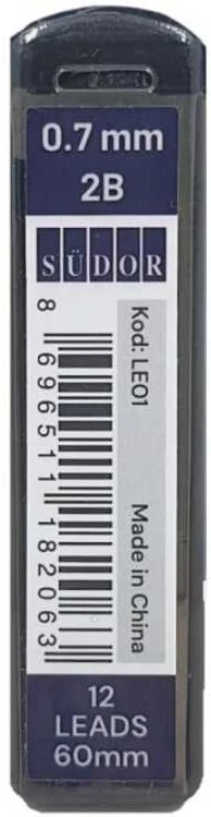 SÜDOR MİN 0.7MM 2B 12 Lİ 60 MM LE01