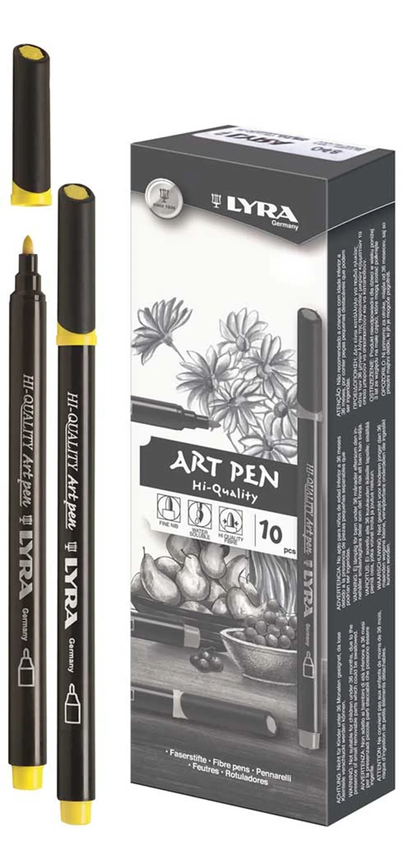 LYRA ÇİZİM KALEMİ HI QUALITY ART PEN COOL SILVER GRAY L6750096