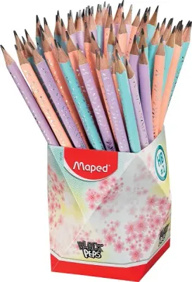 MAPED KURŞUN KALEM BLACK PEP'S SİLGİLİ PASTEL RENKLI HB 72 LI
