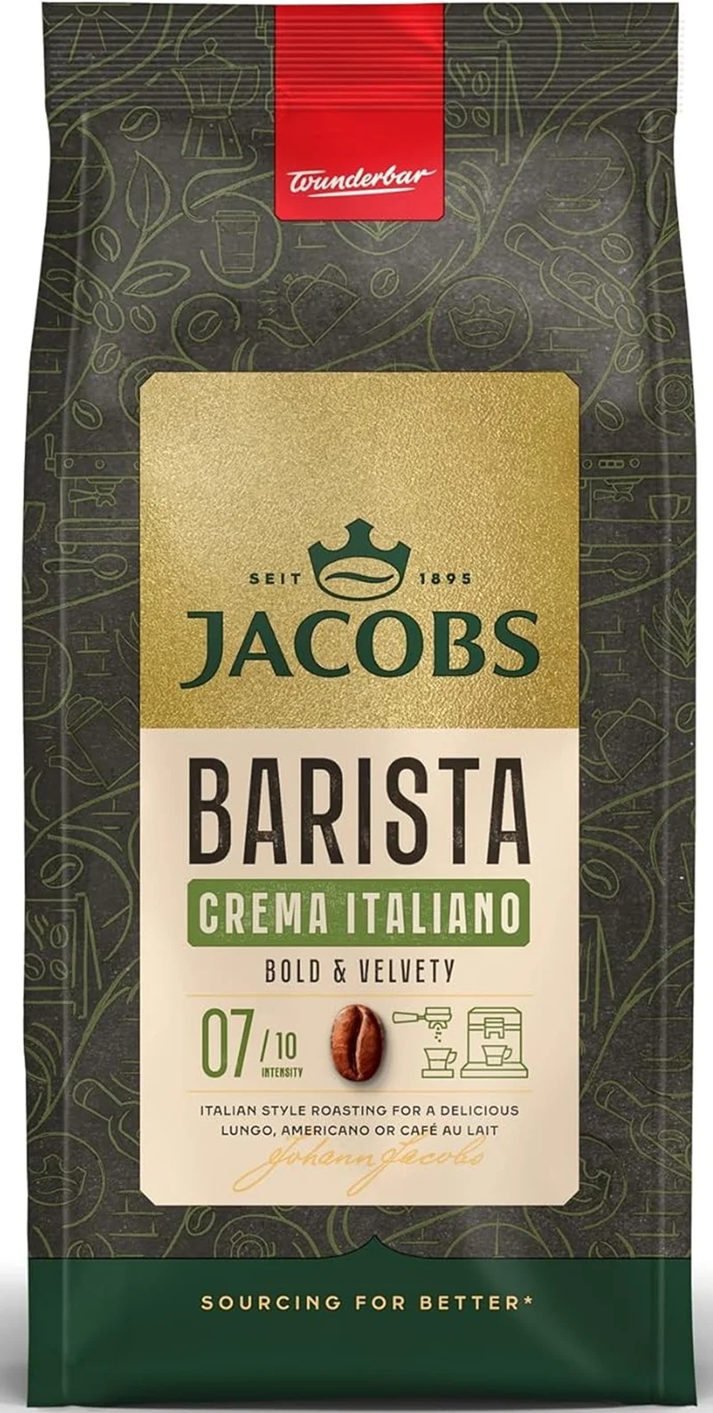JACOBS BARISTA BEANS CREMA ITALIANO 1000g 4058063