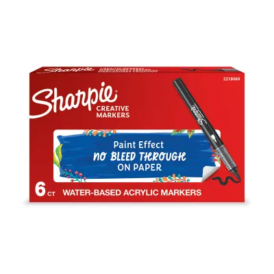 SHARPIE AKRİLİK MARKÖR FIRÇA UÇ SİYAH 2218069