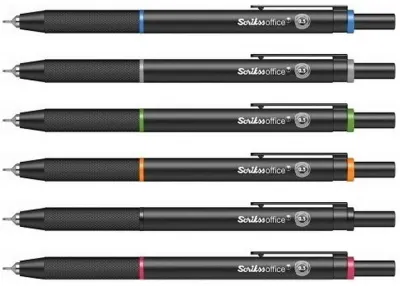 SCRIKSS OFFICE VERSATİL KALEM TWIST 0.7 ŞEFFAF AMBALAJ 16 LI STAND