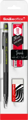 SCRIKSS OFFICE VERSATİL KALEM OKUL SETİ TRACK 0.5 YEŞİL + SİLGİ + MİN BLS.