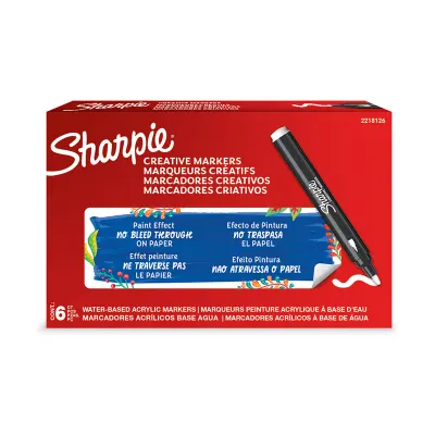 SHARPIE AKRİLİK MARKÖR YUVARLAK UÇ BEYAZ 2218126