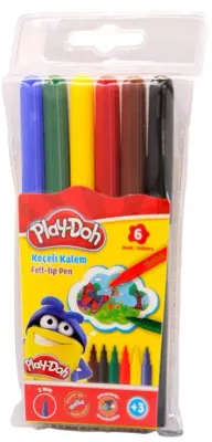 PLAY-DOH KEÇELİ KALEM 6 RENK 2 MM PLAY-KE004