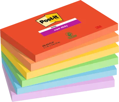 POST-IT YAPIŞKANLI NOT KAĞIDI SS PLAYFUL 76x127 YP 6 LI PAKET 6556SSPL 550600511900