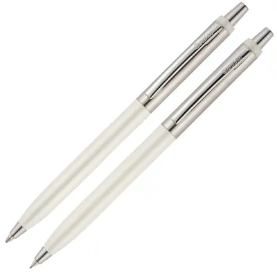 SCRIKSS TÜKENMEZ KALEM + VERSATİL KALEM SET 51 KRİSTAL KUTU İNCİ BEYAZI