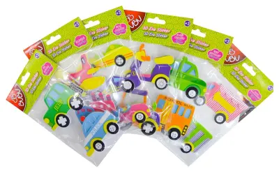 PASİF BU-BU EVA STICKER 3D TAŞITLAR 24 LÜ BUBU-STS007