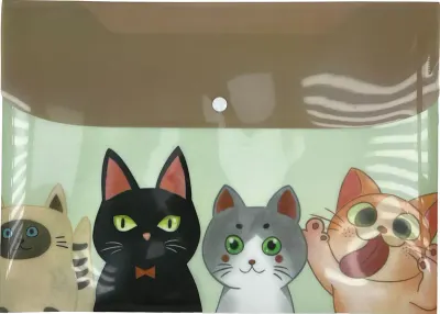 UNICK COLOR ÇITÇITLI DOSYA A4 FUNNY CATS 8464